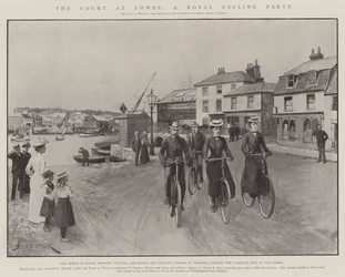 La corte en Cowes, una fiesta real en bicicleta